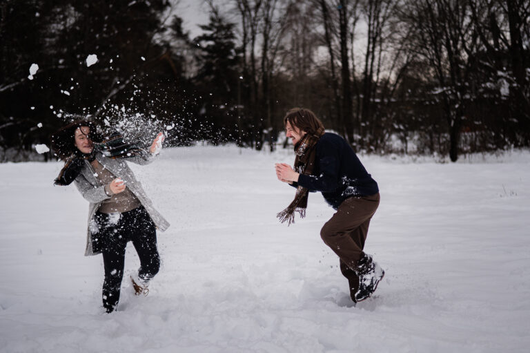 Paarshooting im Schnee in Erlangen